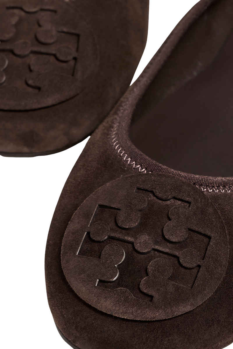 Tory Burch Reva Travel Ballet Walnut 177204-201