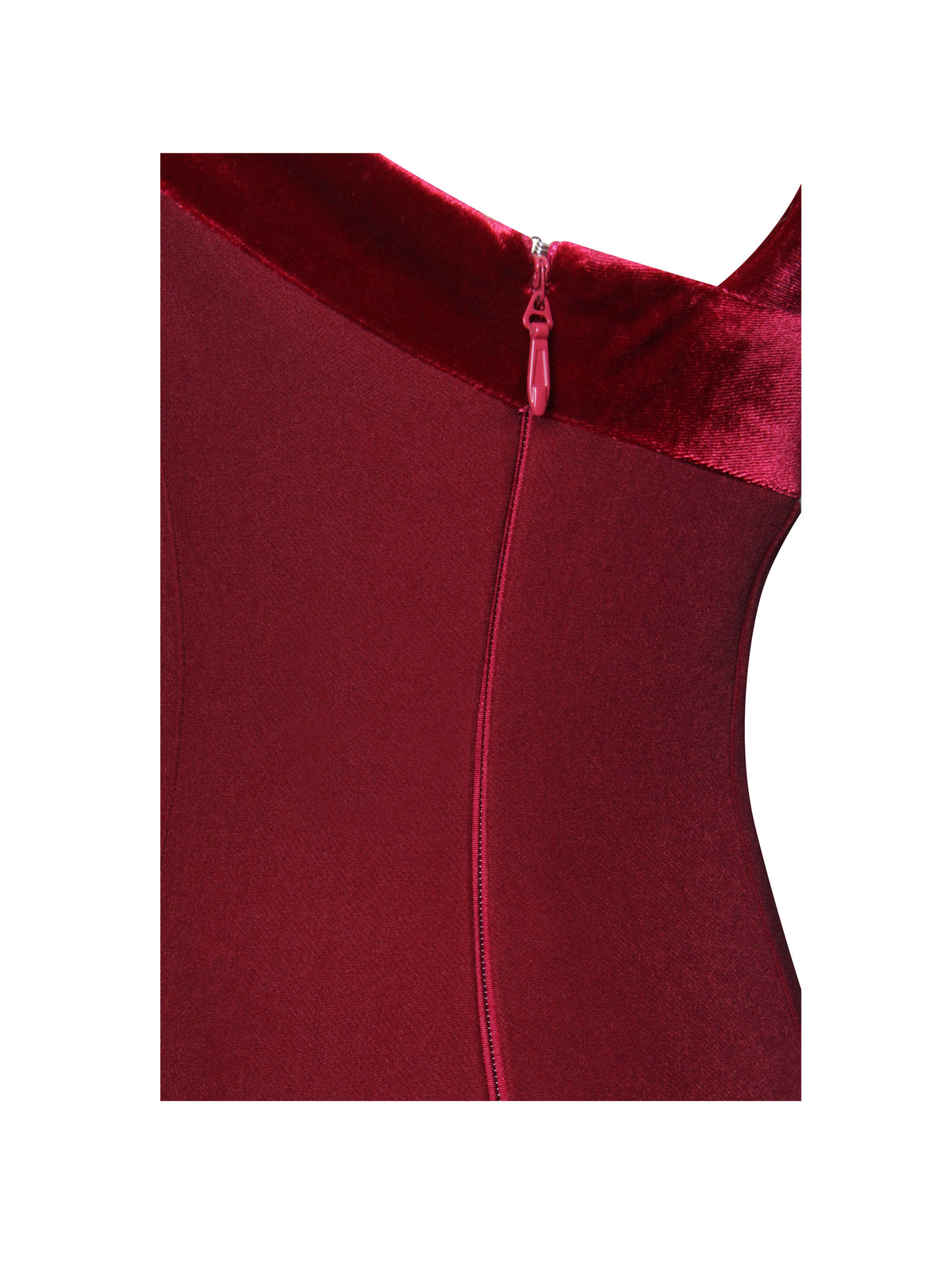 Barbra Red Cross Straps Bodycon Mini Dress with Bubble Hem (Archive Sale）