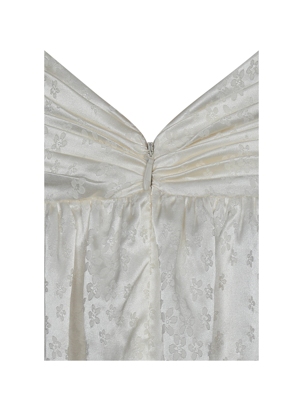 Nalani Floral Ivory Ruffled Halter Maxi Dress