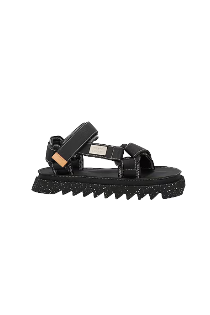 MARSÈLL x SUICOKE Depa Grained Black Sandals