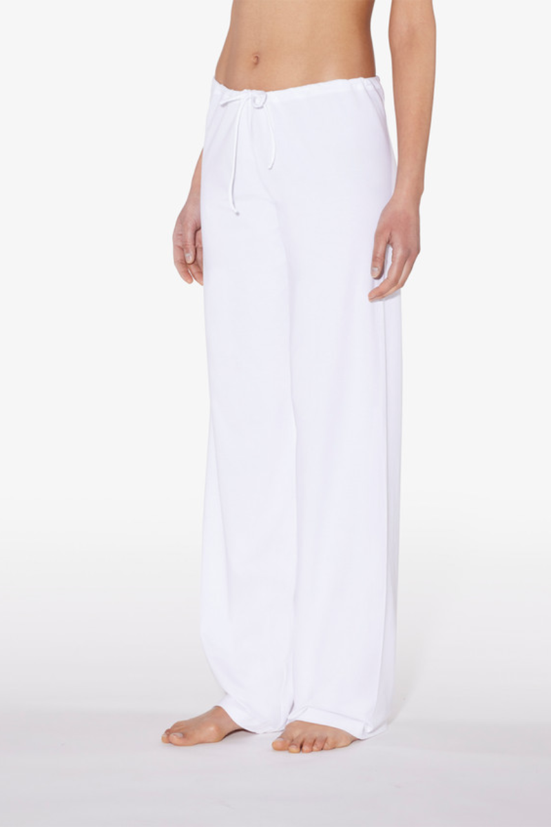 La Perla White Cotton Trousers
