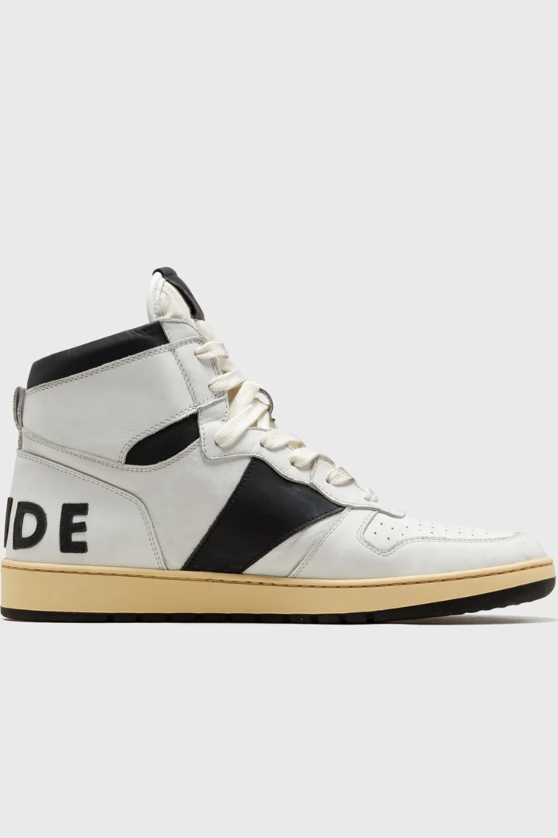 Mens | RHUDE Rhecess-Hi Sneakers Perfect Black/White
