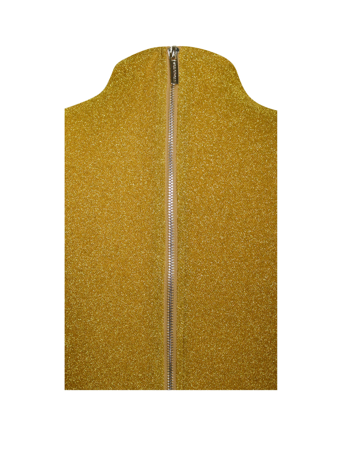 Payson Gold Long Sleeve Metallic Jersey Cutout Dress (Archive Sale)