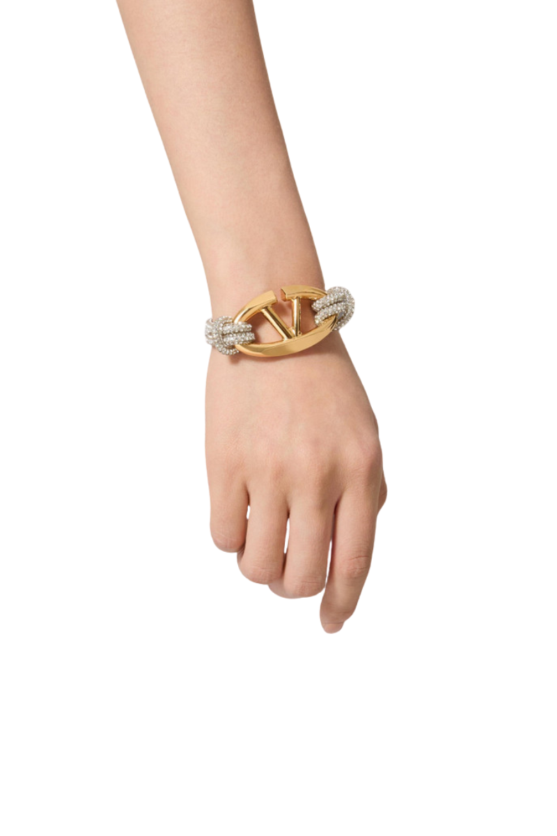 Valentino Vlogo Moon Embellished Bracelet