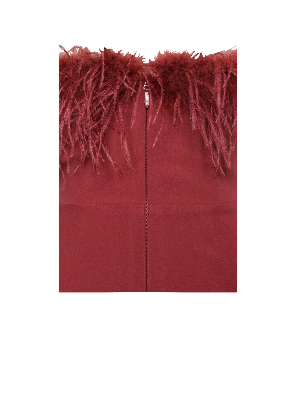 Kylan Burgundy Feather Jumpsuit (Archive Sale)