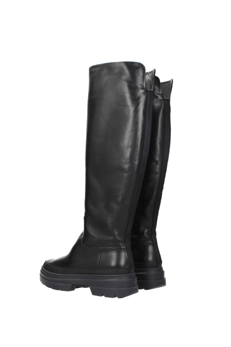 Max Mara Boots Women Leather Black