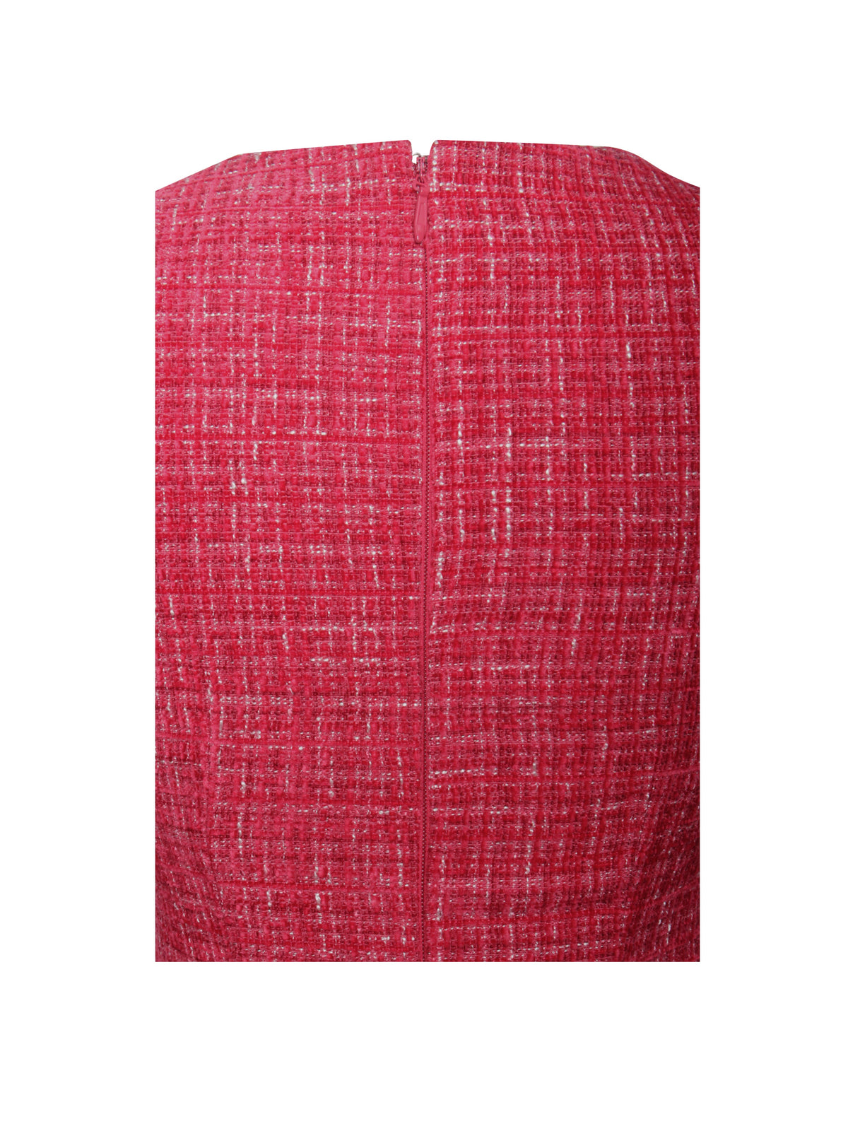Tae Red Tweed Long Sleeve Drop Waist Mini Dress (Archive Sale)