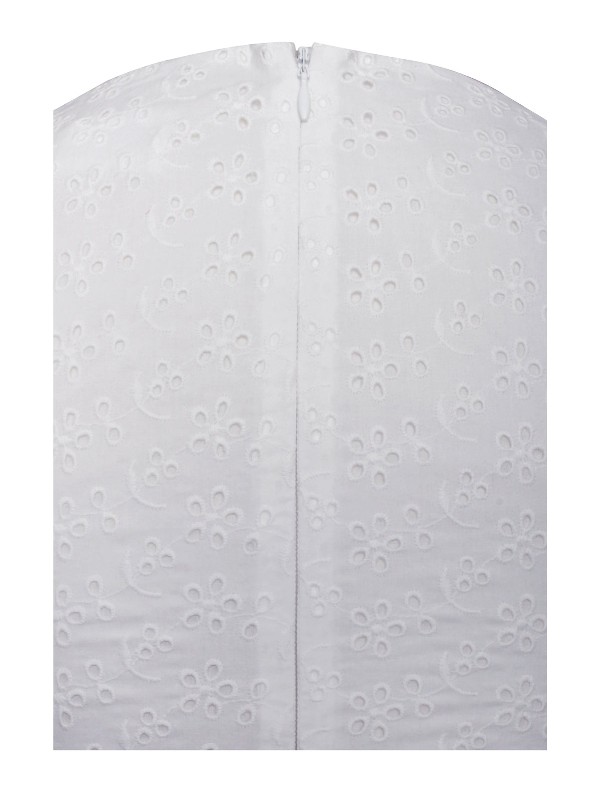Aaliyah White Eyelet Plunging Halter Drop Waist Mini Dress (Archive Sale)