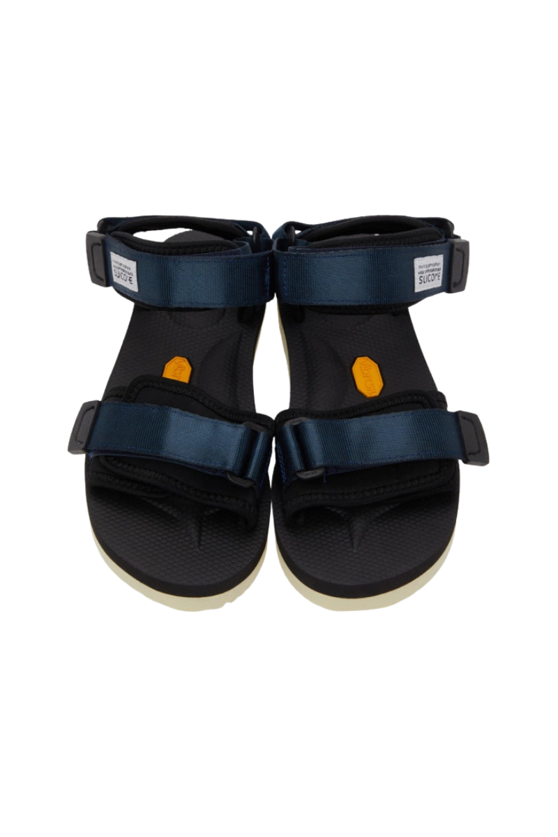 Suicoke Navy and Black CEL-V Sandals OG-022V2/DEPA-V2