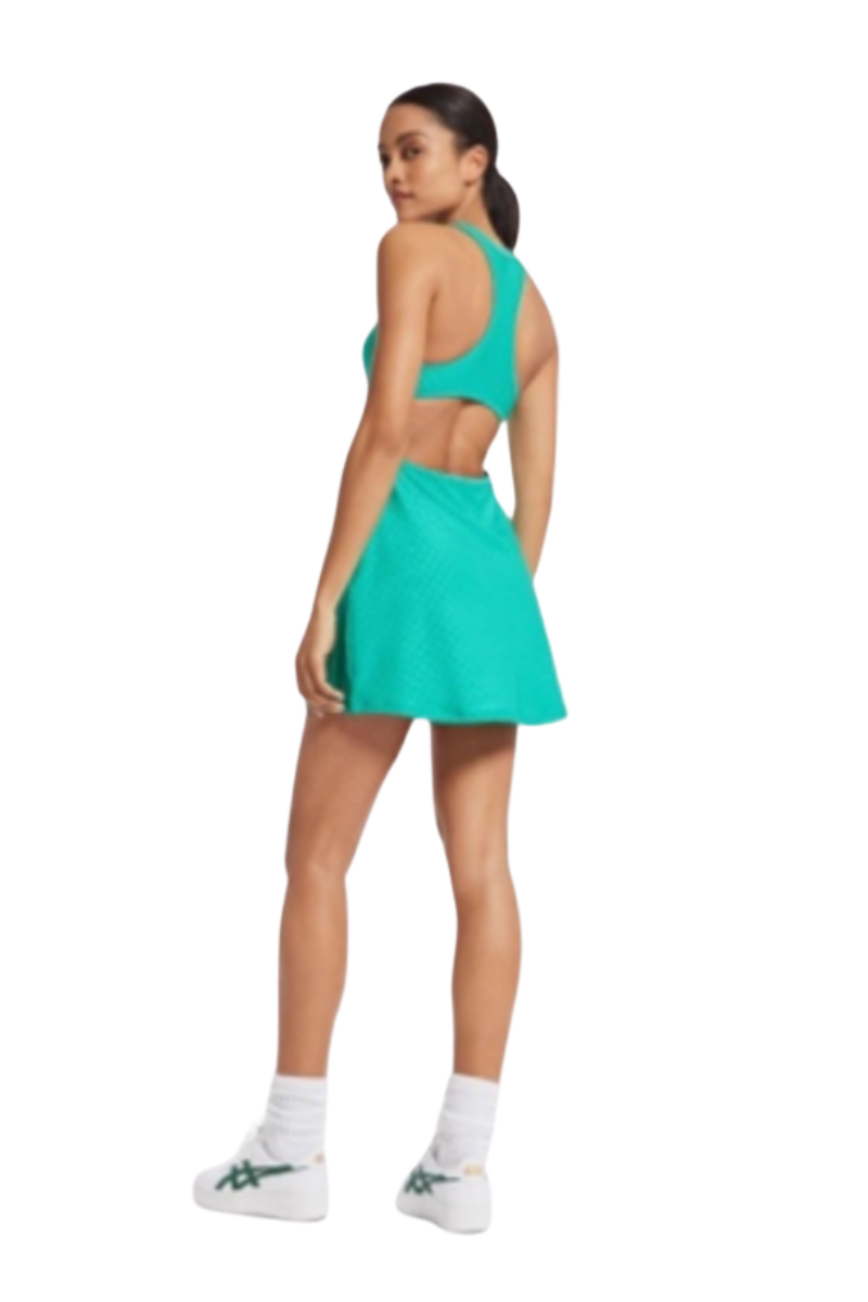 Bandier Jacquard Cutout Kellly Green Stripe AA202243