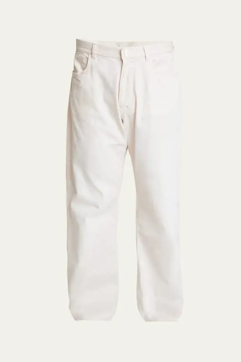 Givenchy Loose Straight-leg Jeans - Pale Pink displayed on a light background, showcasing the loose fit design.