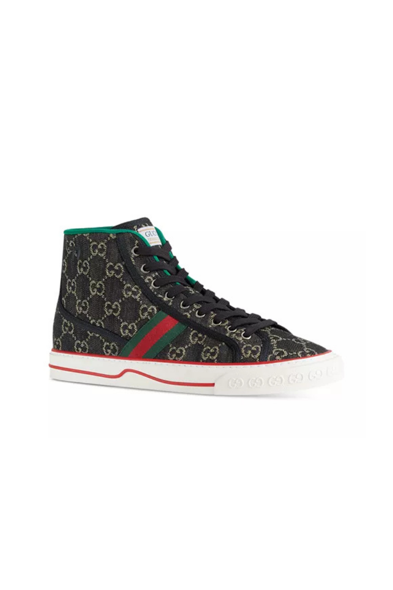 Gucci Men's Tennis 1977 GG High-Top Sneakers