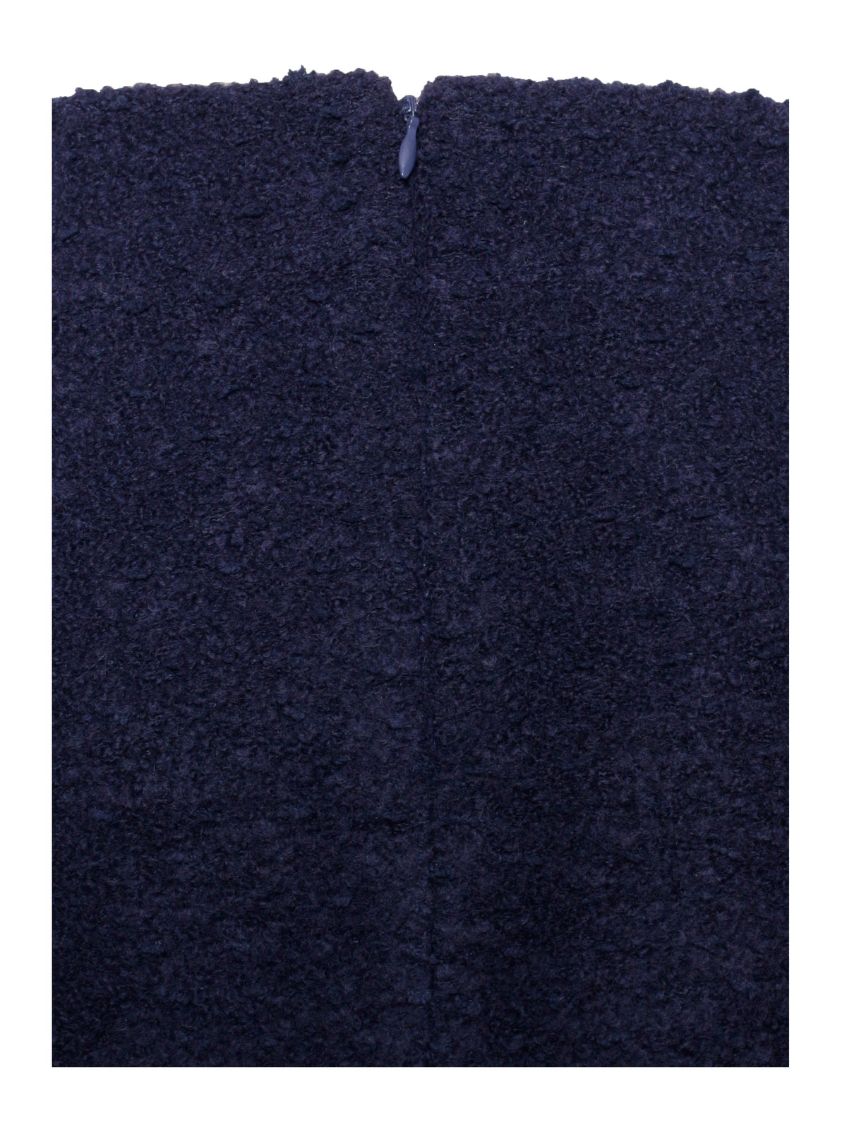 Wylda Navy Blue Boucle Wool Bodycon Mini Skirt (Archive Sale)