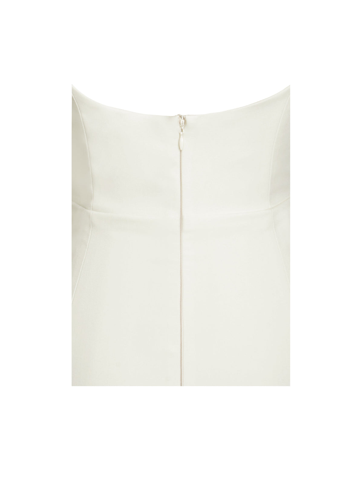 Quinella White Lace Crepe Backless Mini Dress (Archive Sale)