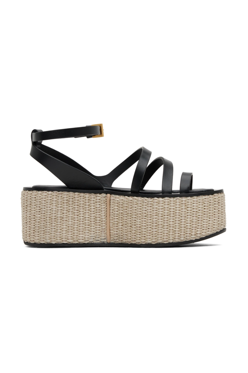 Max Mara Black Biarritz Sandals