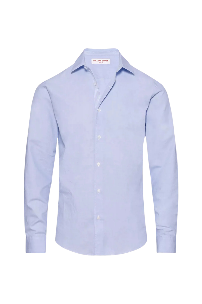 Orlebar Brown GILES STITCH END ON END-276095-ICE BLUE/WHITE