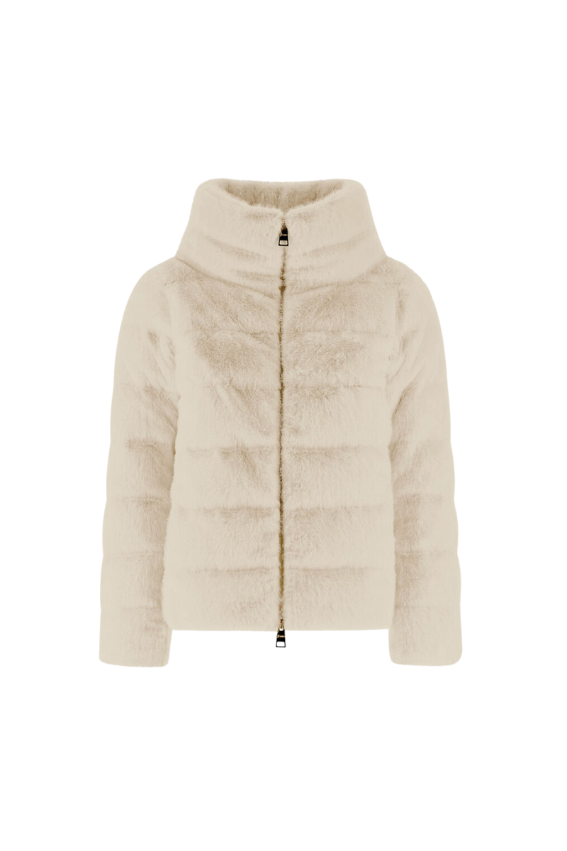 Herno Women's Cappa in Lady Alternative Fur White