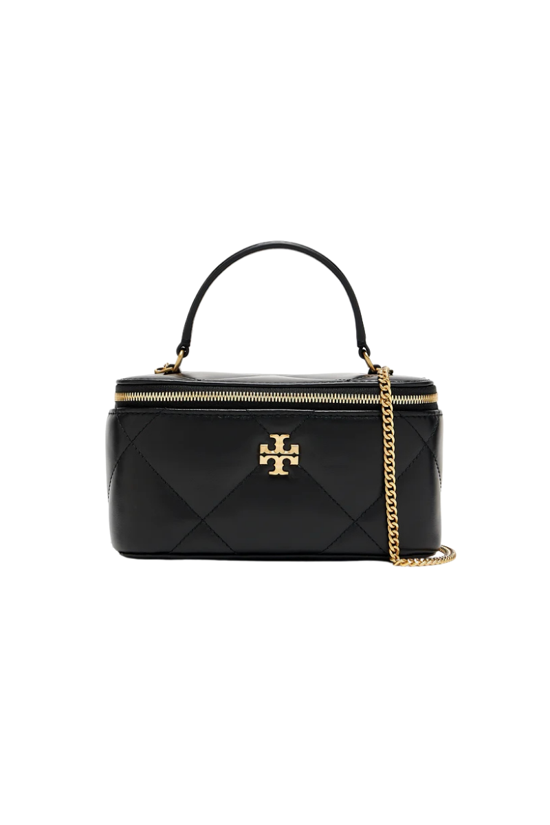 Tory Burch Kira Diamond Quilt Vanity Case Black 164986-001