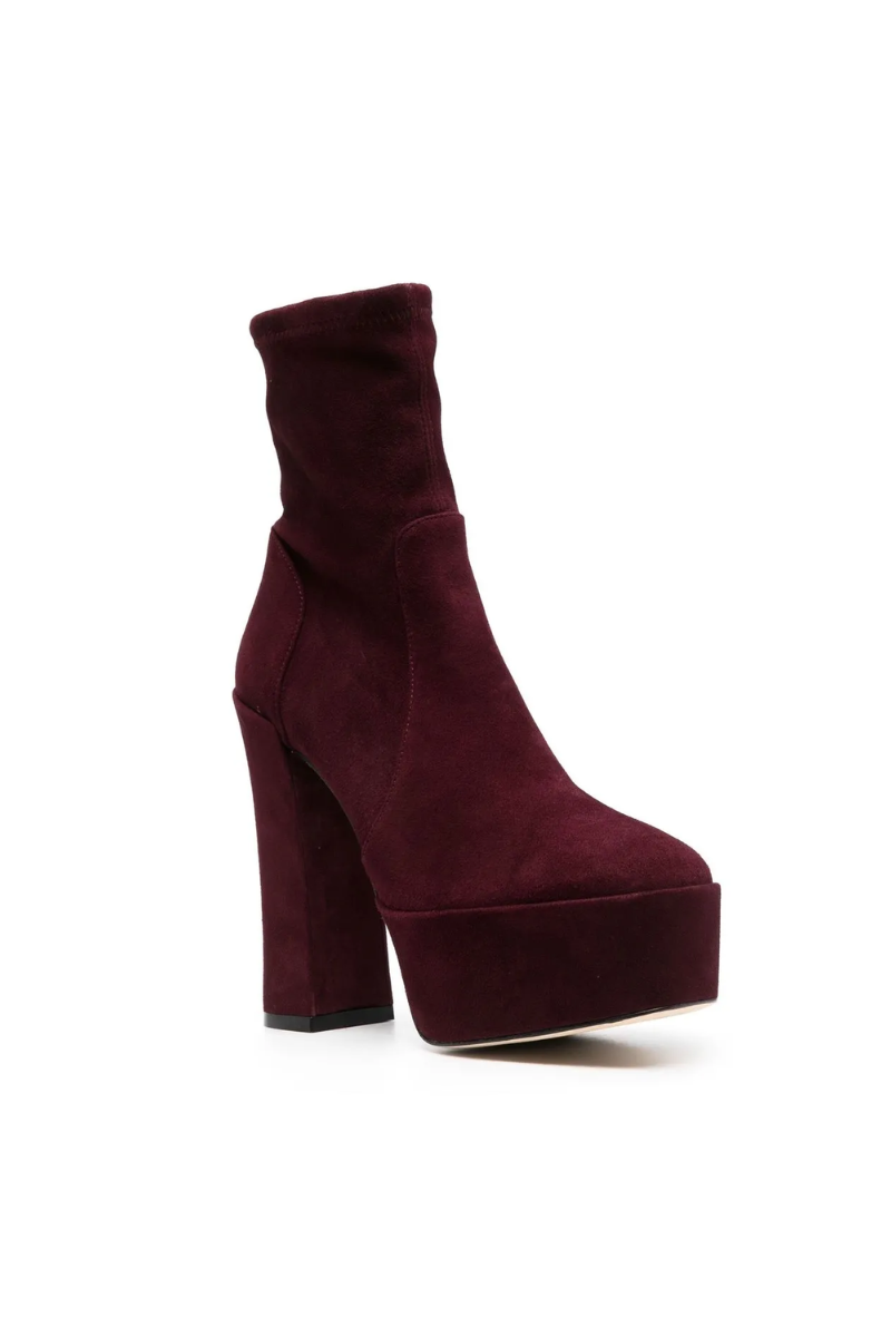 Stuart Weitzman SKYHI145 Platform Boot (Cabernet)