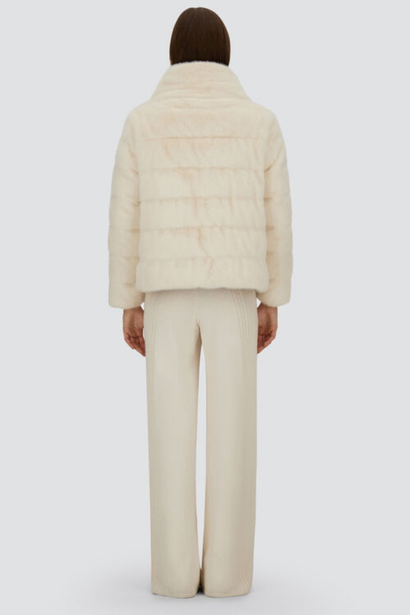 Herno Women's Cappa in Lady Alternative Fur White