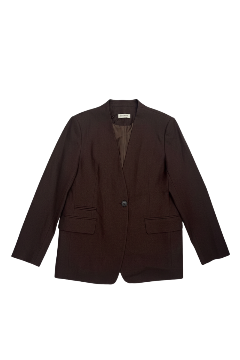 Max Simple Lurex-Thread Blazer_Burgandy