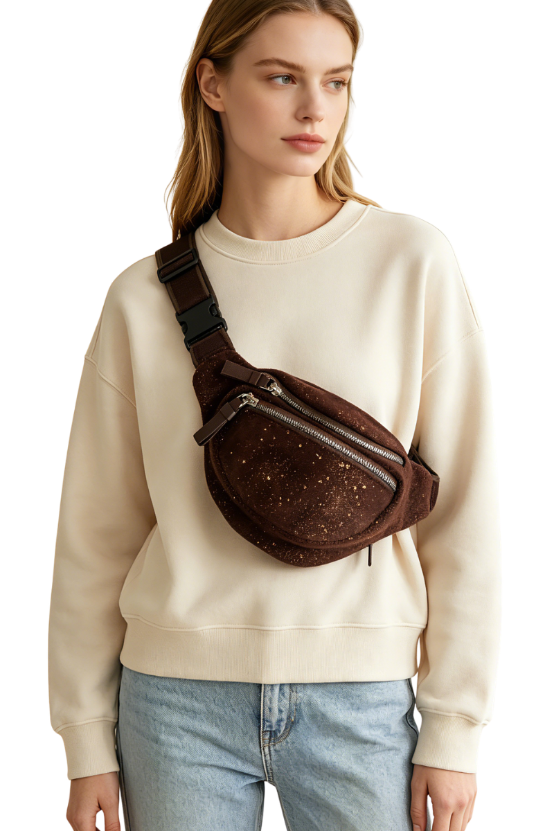 Fabiana Filippi Zipper Waist Bag Brown BGD273A970
