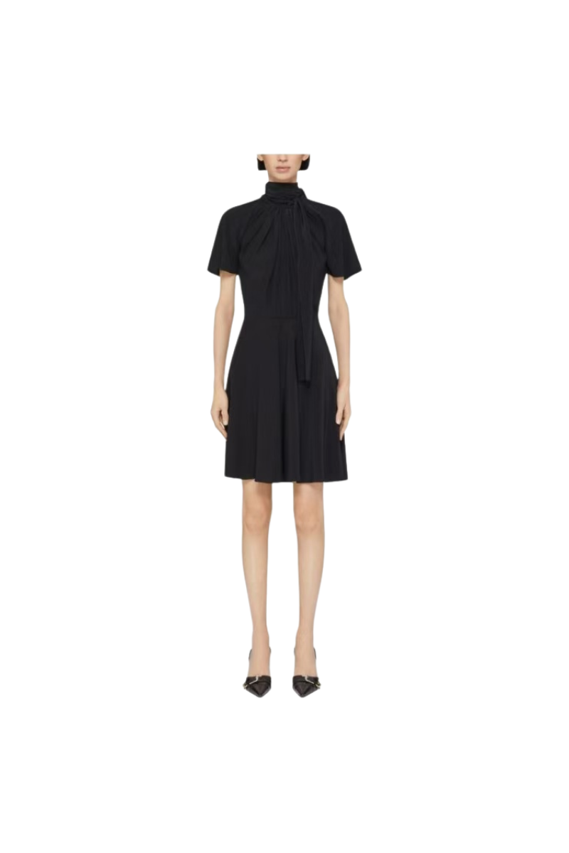 Givenchy Dress With Knot Collar Black BW225314M8
