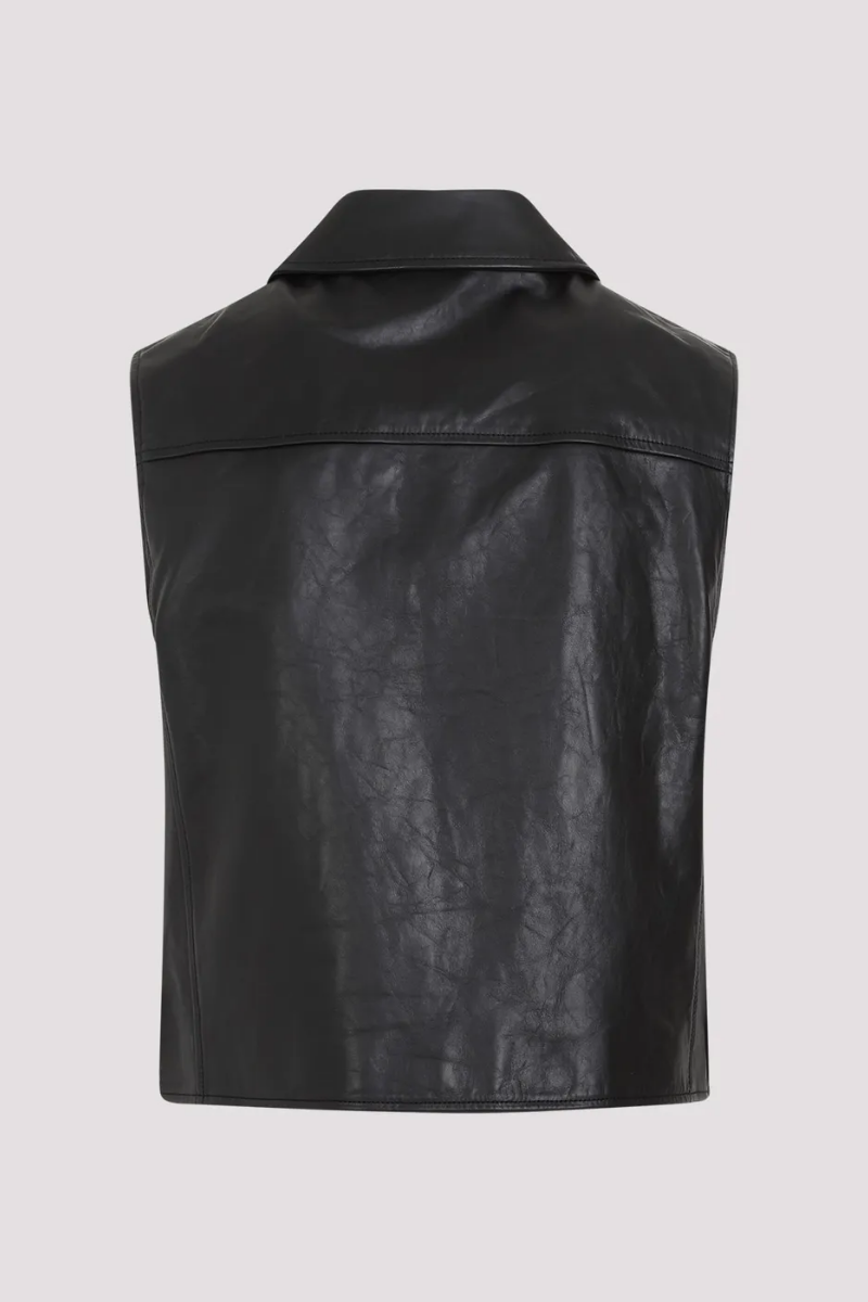 Givenchy Leather Vest_Black