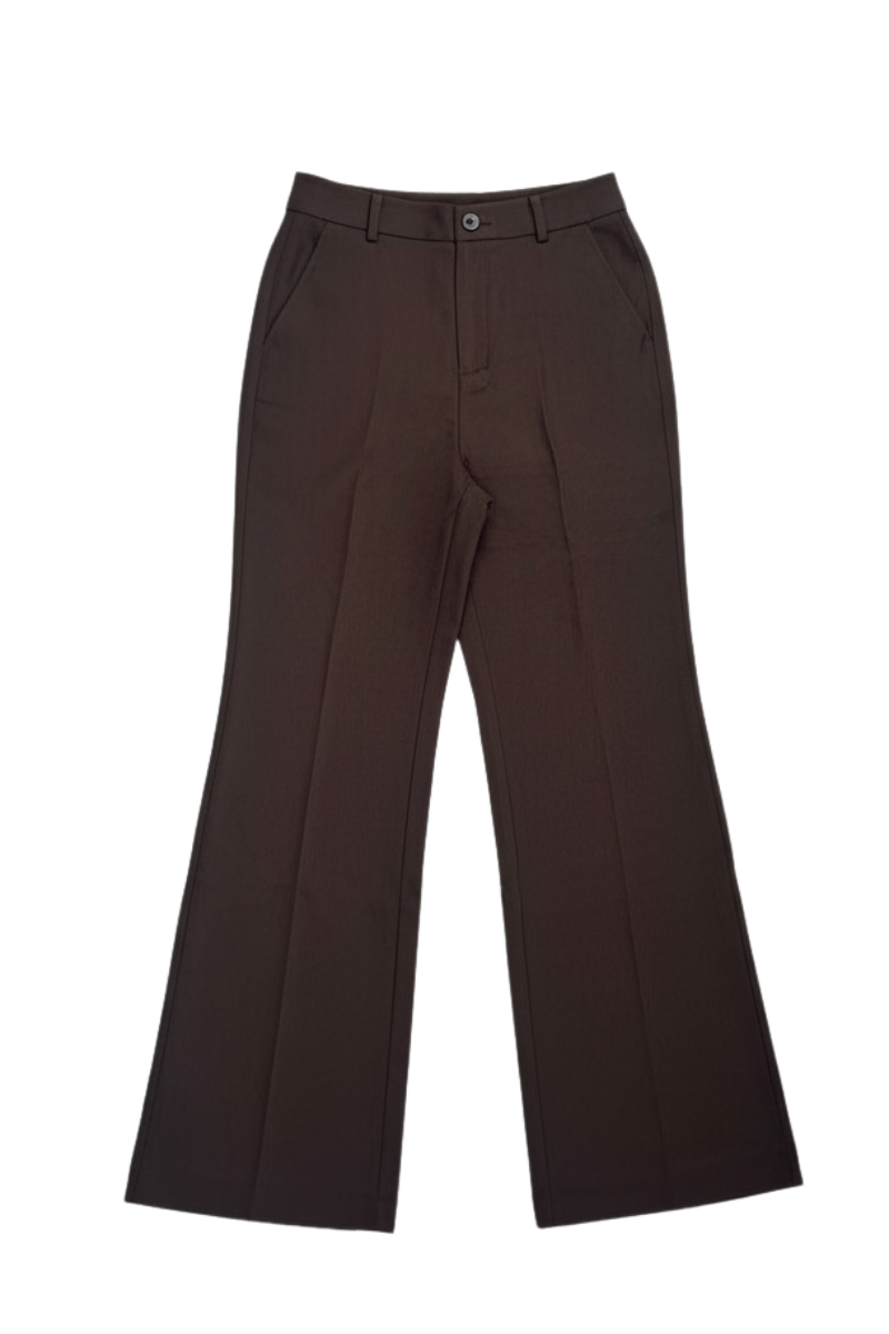 Max Simple Flare Pants _Burgandy