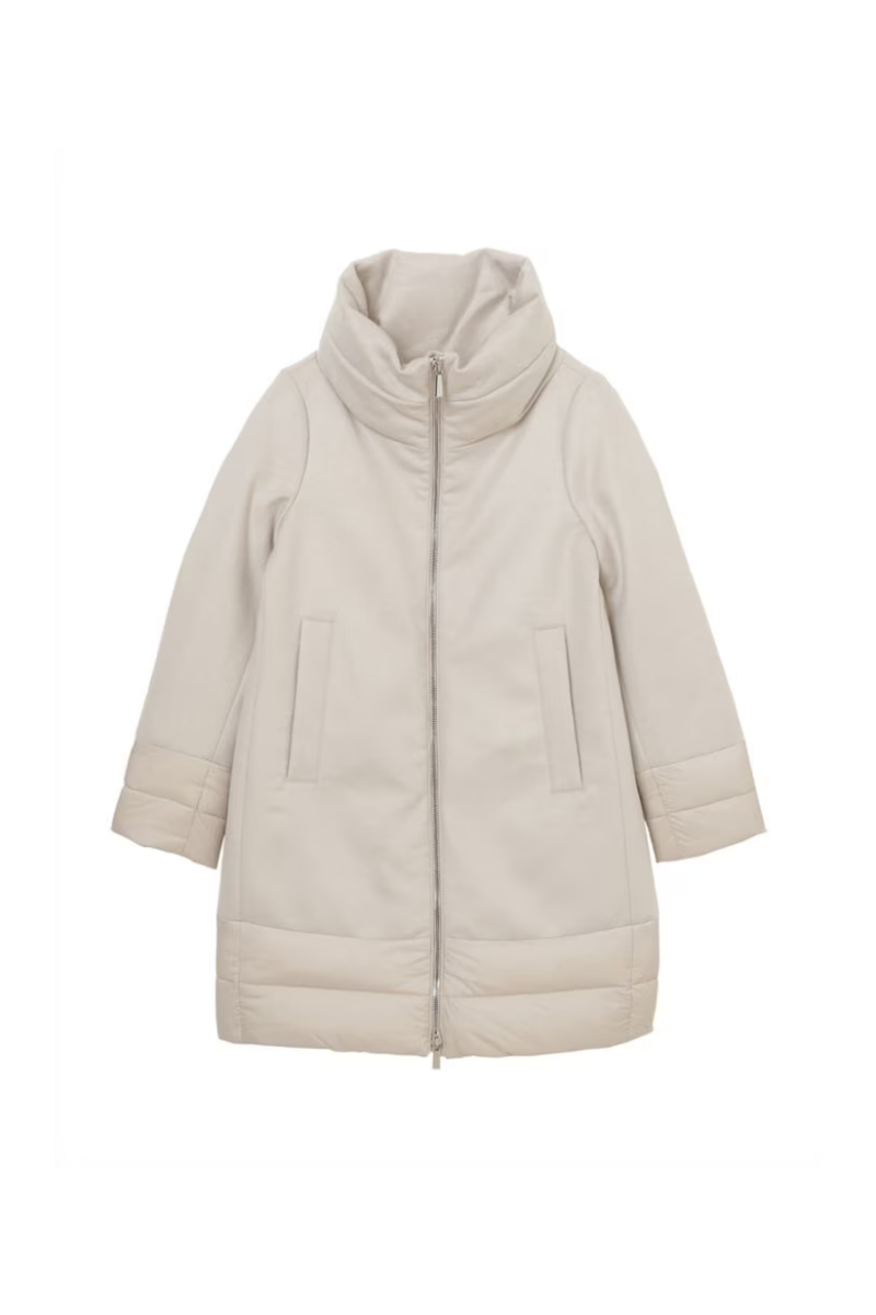 MooRER SORAYA-LE Wool-Cashmere Down Coat Cream