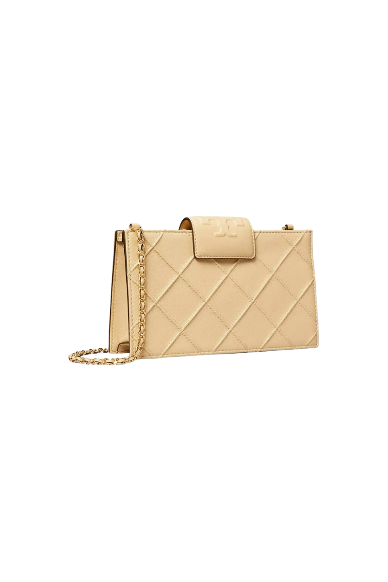 Tory Burch Fleming Mini Chain Wallet Vanilla Soft Serve 167250-700