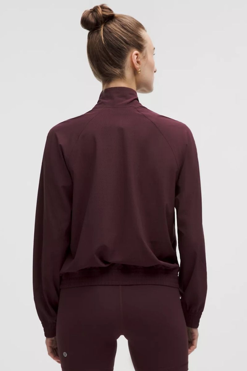 Lululemon Adapted State Perforated Track Jacket-Goodnight Plum