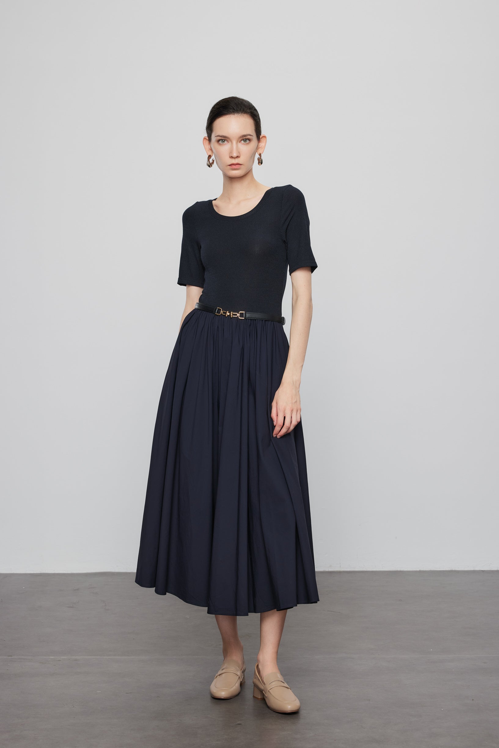 Max Simple Horsebit Belt Black