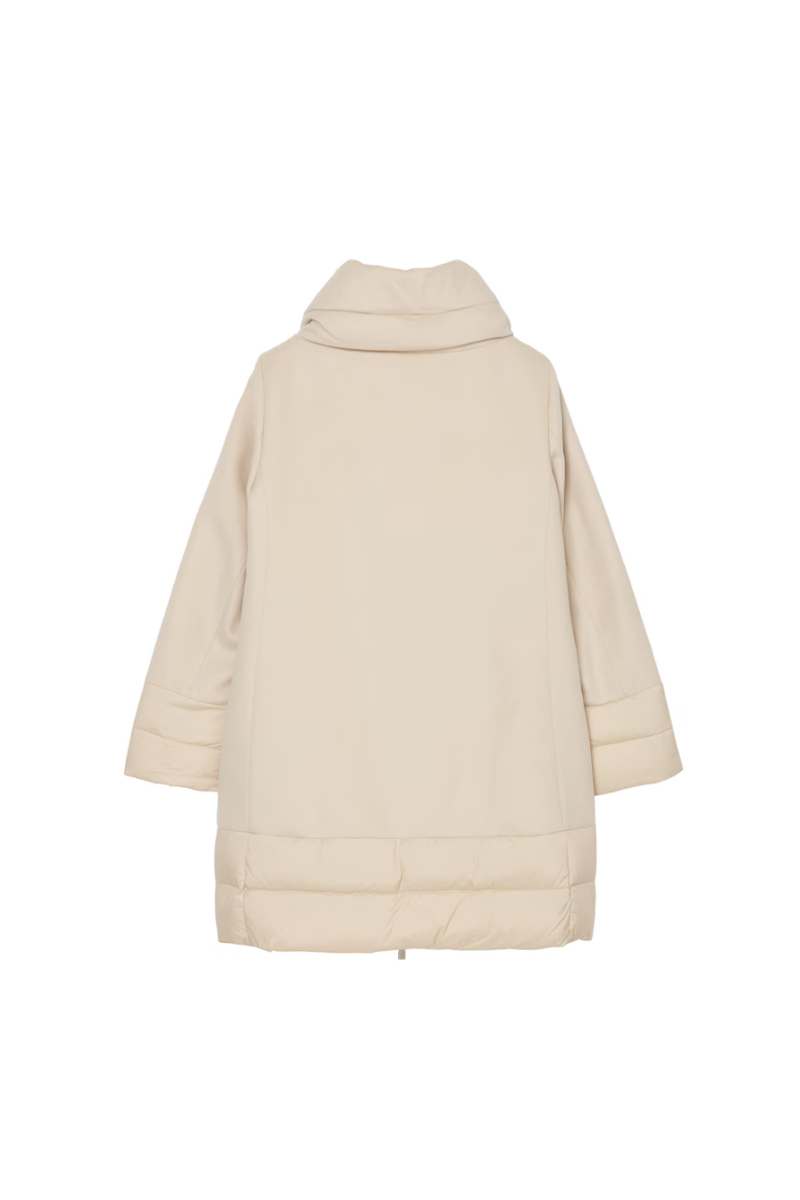 MooRER SORAYA-LE Wool-Cashmere Down Coat Cream