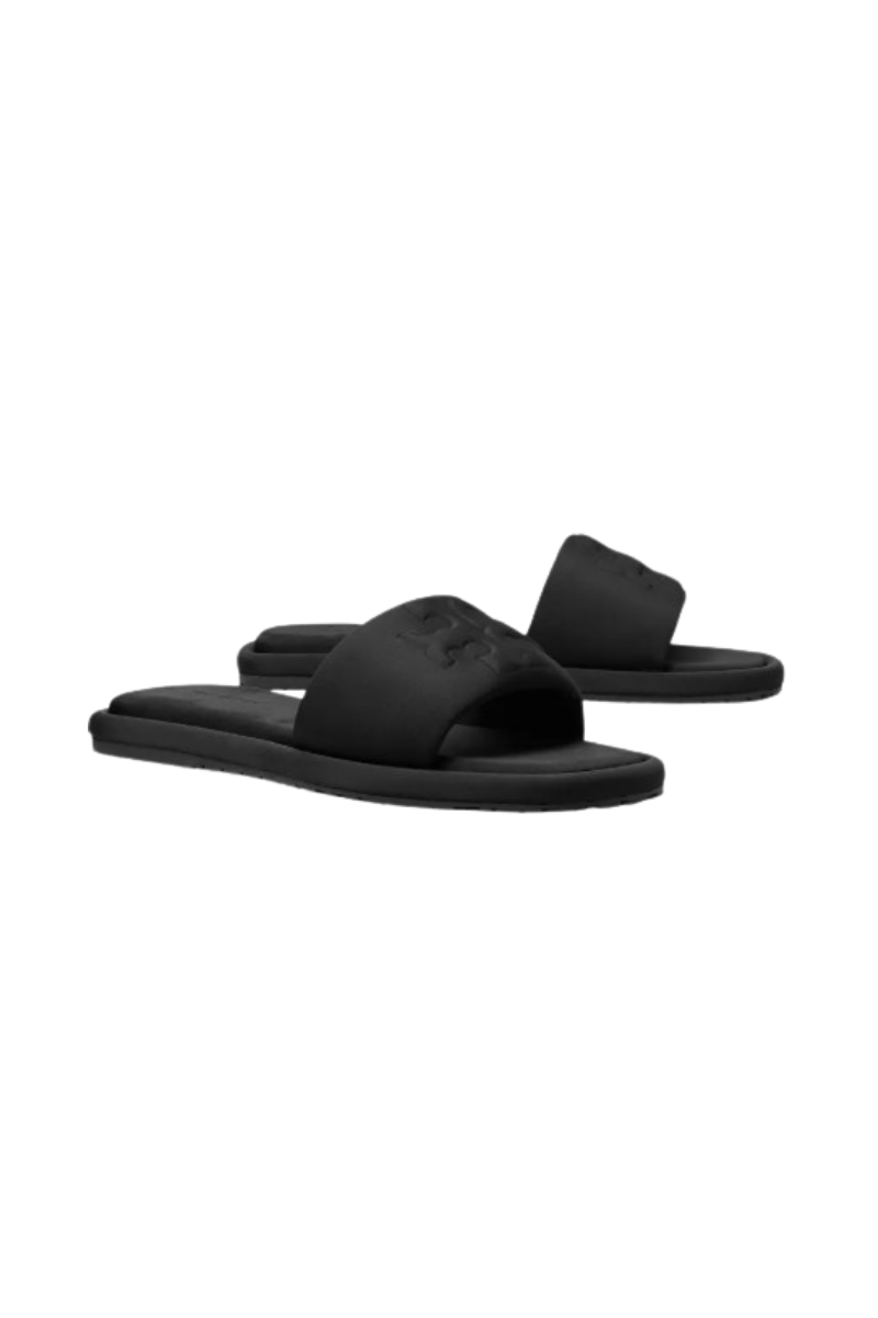 Tory Burch Double T Sport Slide Neoprene Perfect Black 182214-009