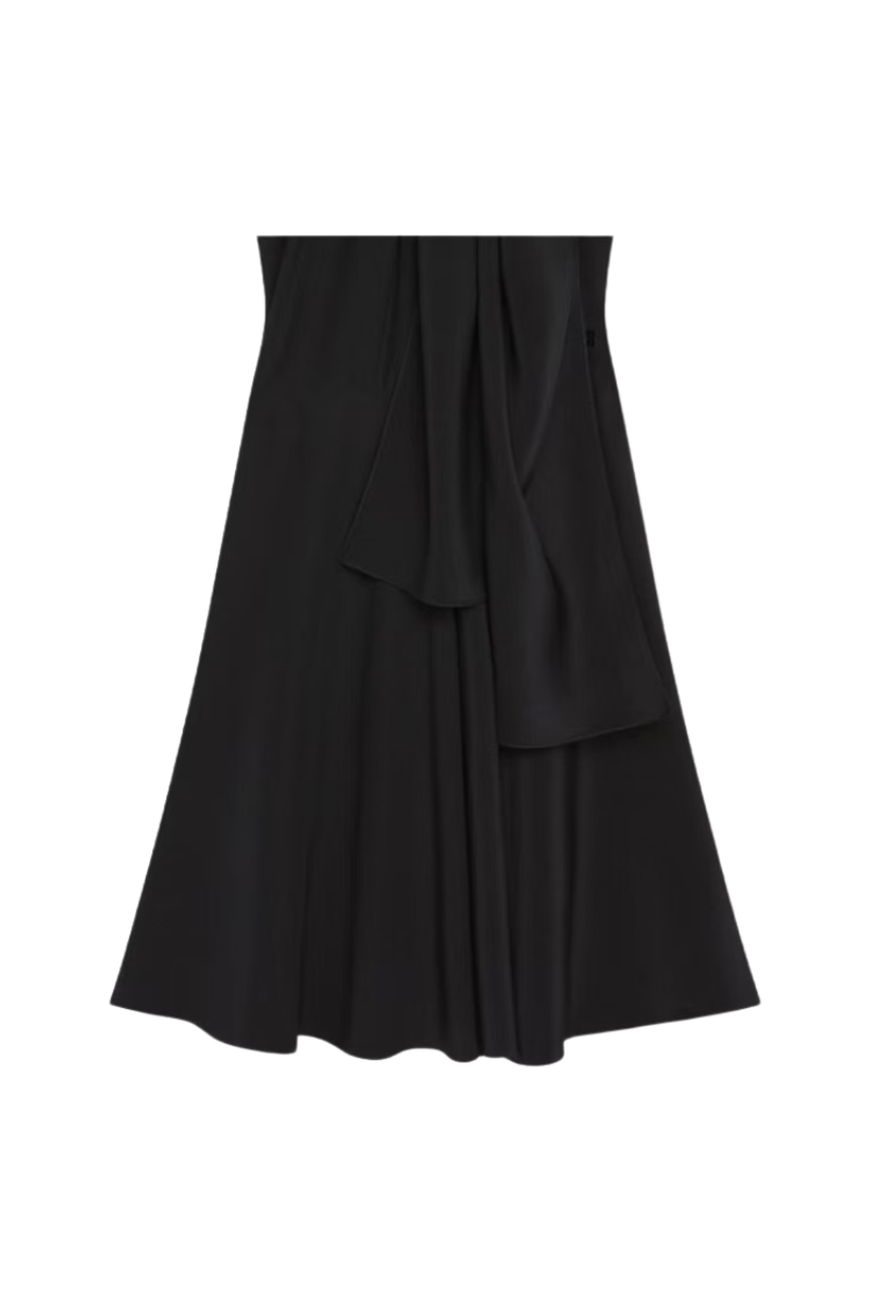 Givenchy Dress With Knot Collar Black BW225314M8