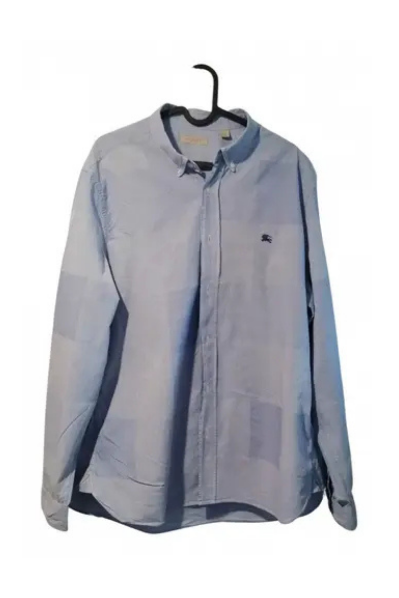 Burberry Men's Blue Cotton Shirt
