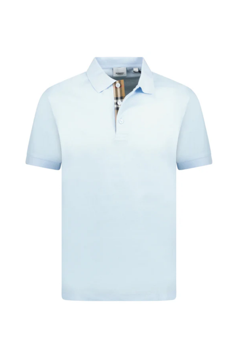 Burberry Women's Eddie Organic Cotton Polo Shirt - Duck Egg Blue