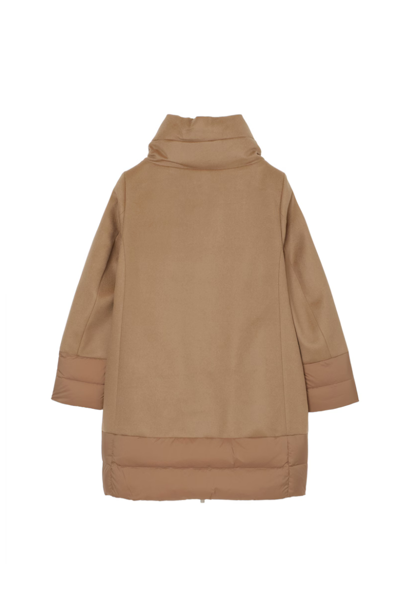 MooRER SORAYA-LE Wool-Cashmere Down Coat Camel