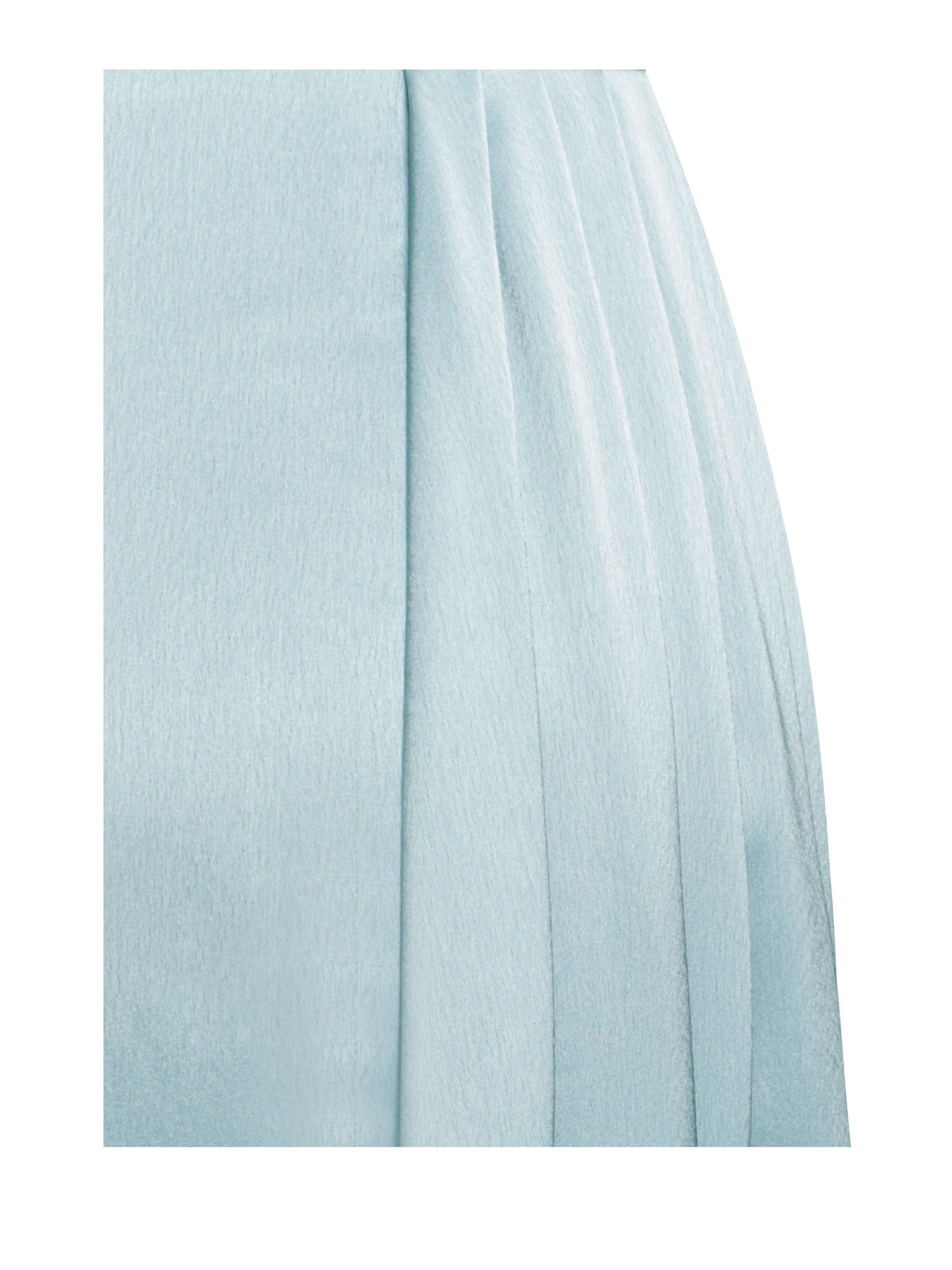 Elayna Pale Blue Strappy Satin Corset High Slit Gown (Archive Sale)