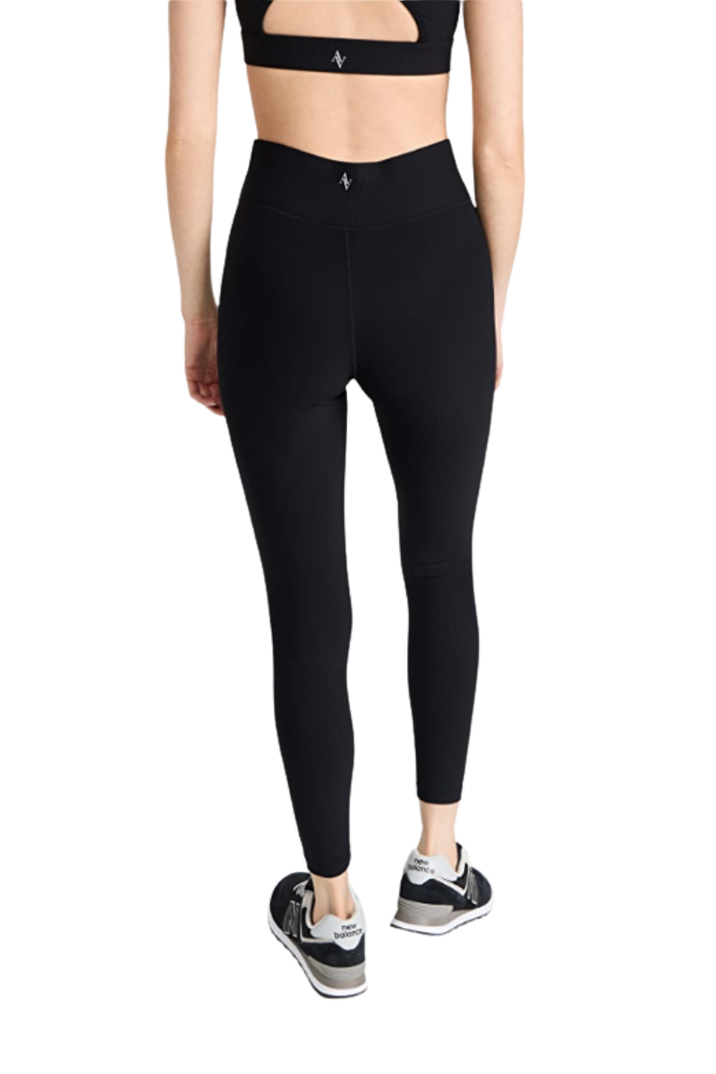 Bandier Rib Center Stag Legging Black AA202111
