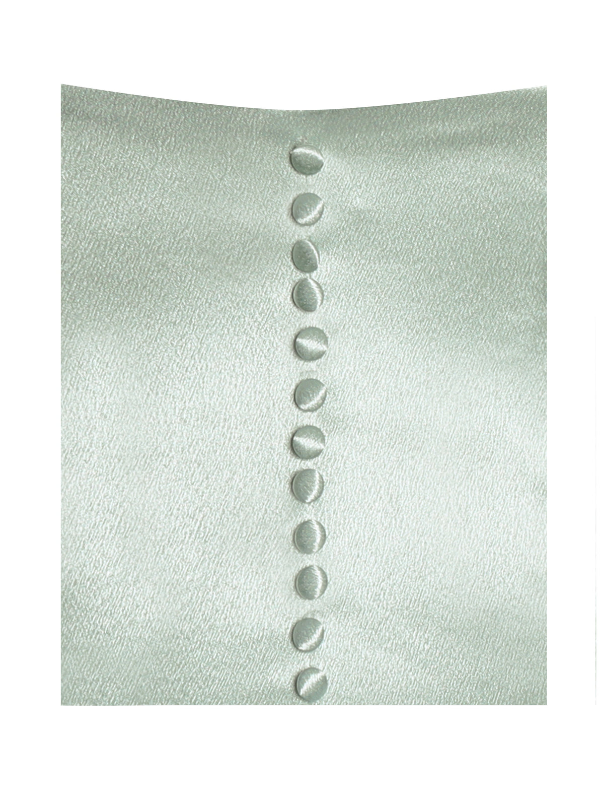 Lael Mint Green Back Button Trailing Gown (Archive Sale)