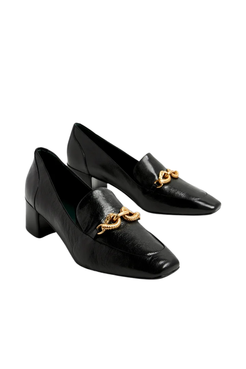 Tory Burch Jessa Heeled Loafer 45Mm Perfect Black 153109006