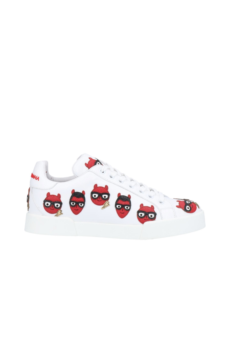 Dolce & Gabbana Women's "Portofino Light" Leather Sneakers