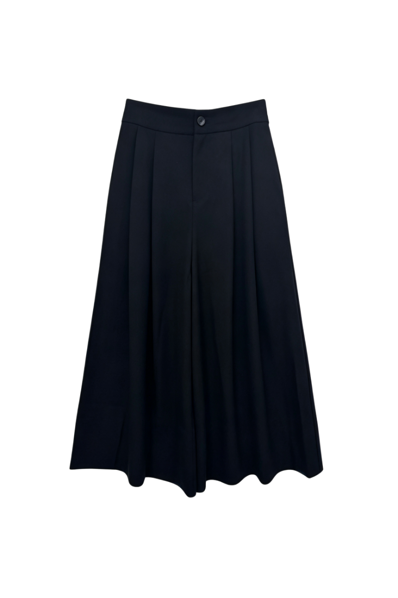 Max Simple Elastic-Waist  Skirt Black MSSG261027B