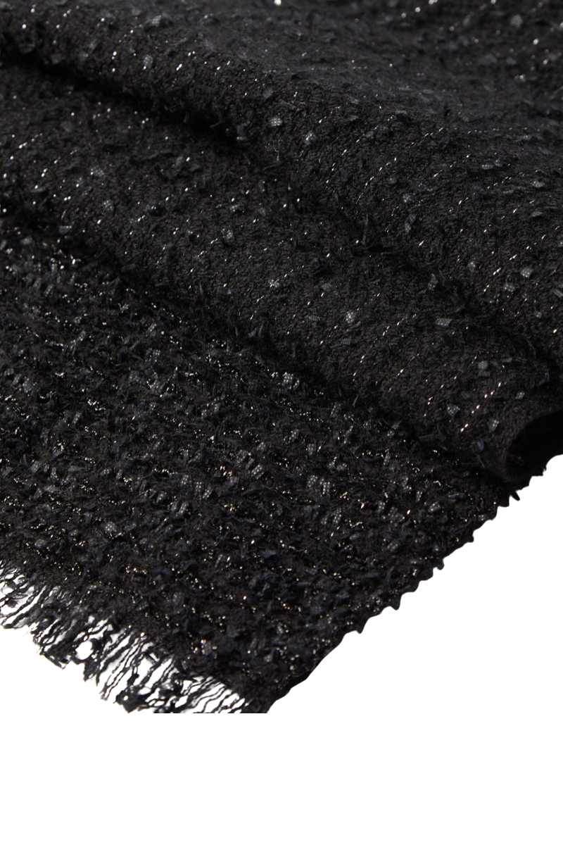 Valentino Garavani V Detail Cashmere Scarf In Black