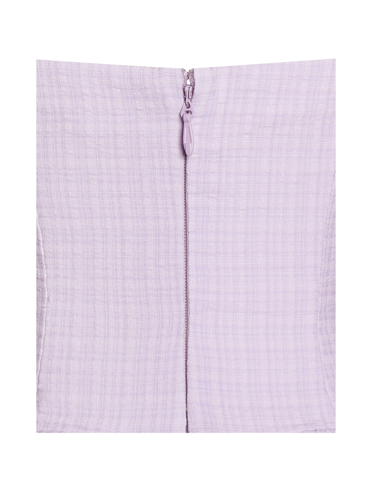 Jaclyn Lavender Lace Trim Cutout Seersucker Midi Dress (Archive Sale)