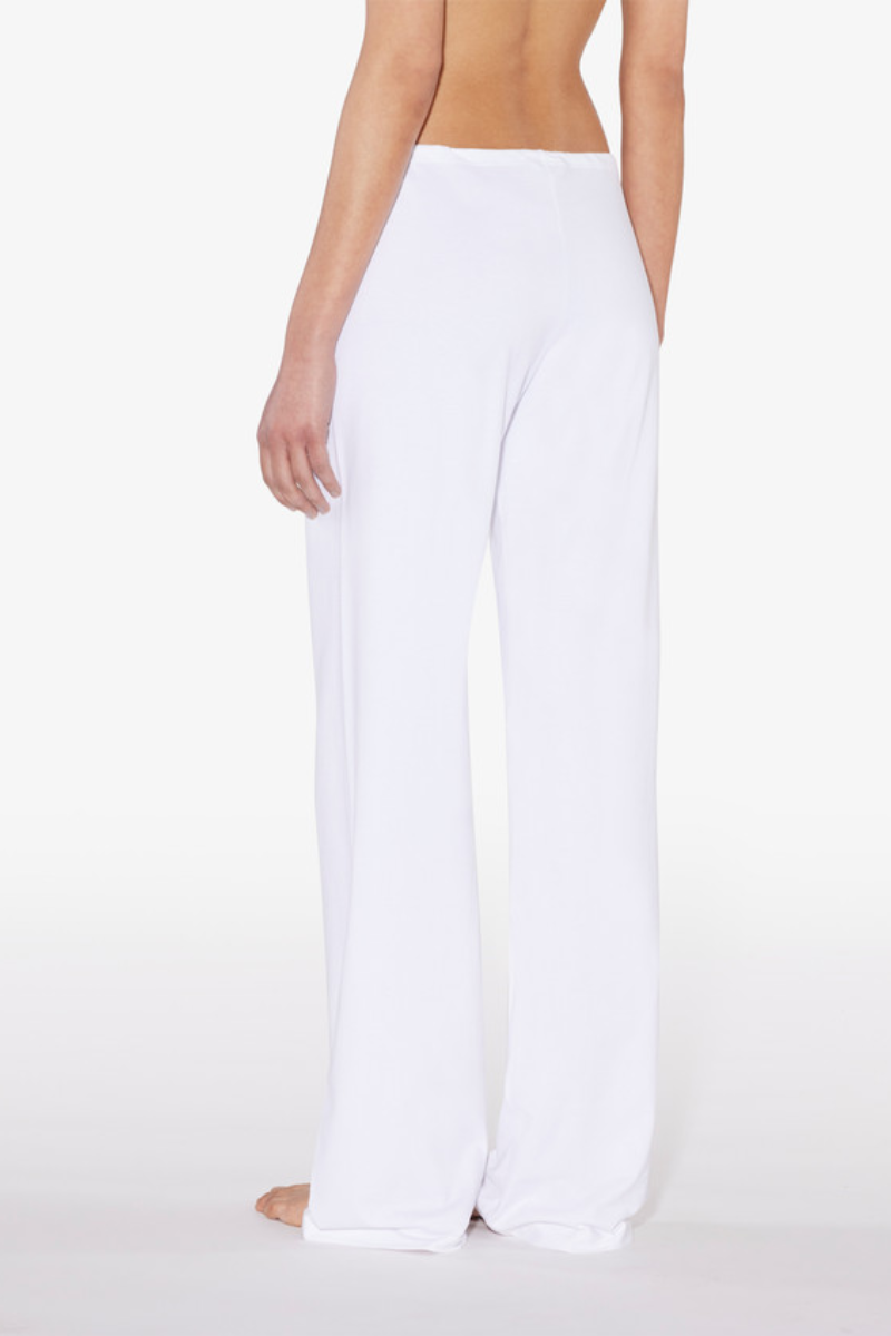 La Perla White Cotton Trousers