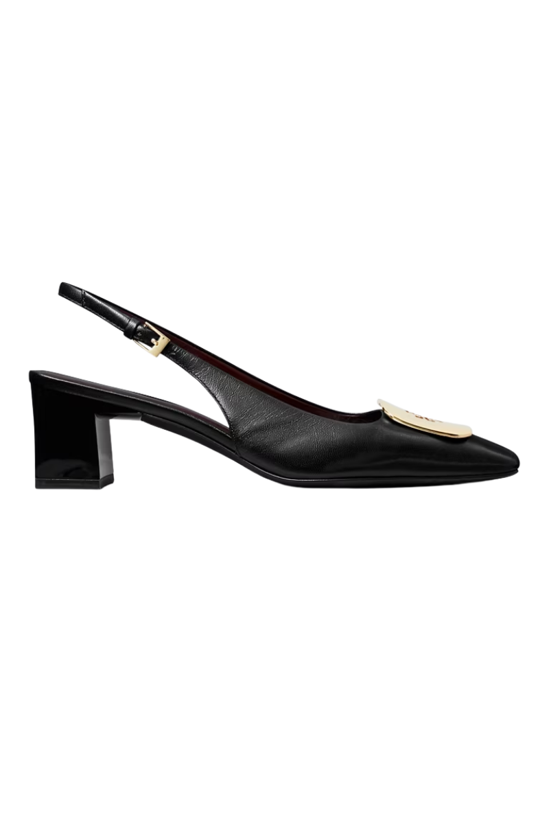 Tory Burch Georgia Slingback Heels 55MM Perfect Black 156479006