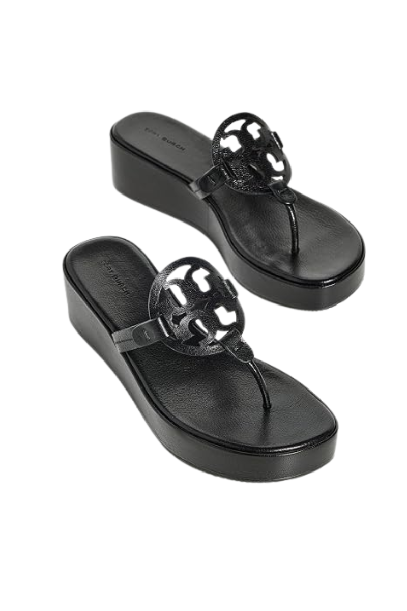 Tory Burch Miller Wedge 25Mm Slippers Perfect Black 159829006